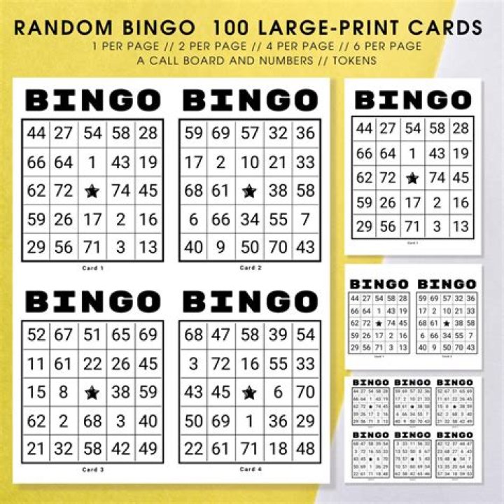 Are bingo cards random?