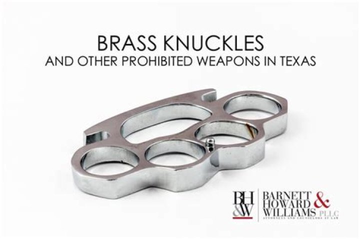 Are brass knuckles illegal in Texas?