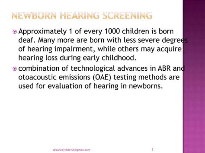 Are newborns deaf?