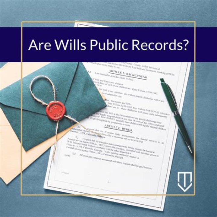 Are wills always public record?