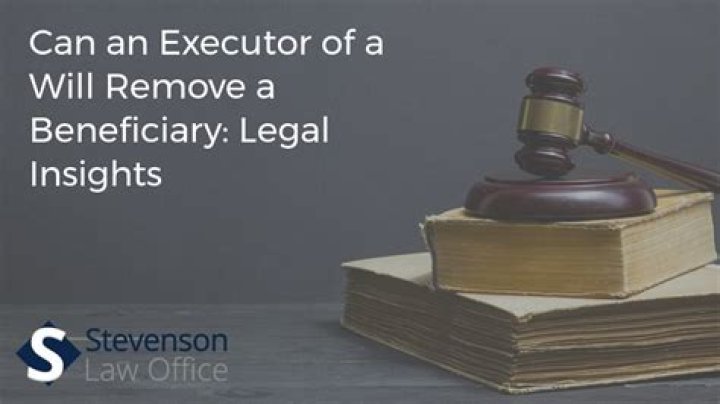Can a beneficiary apply to remove an executor?