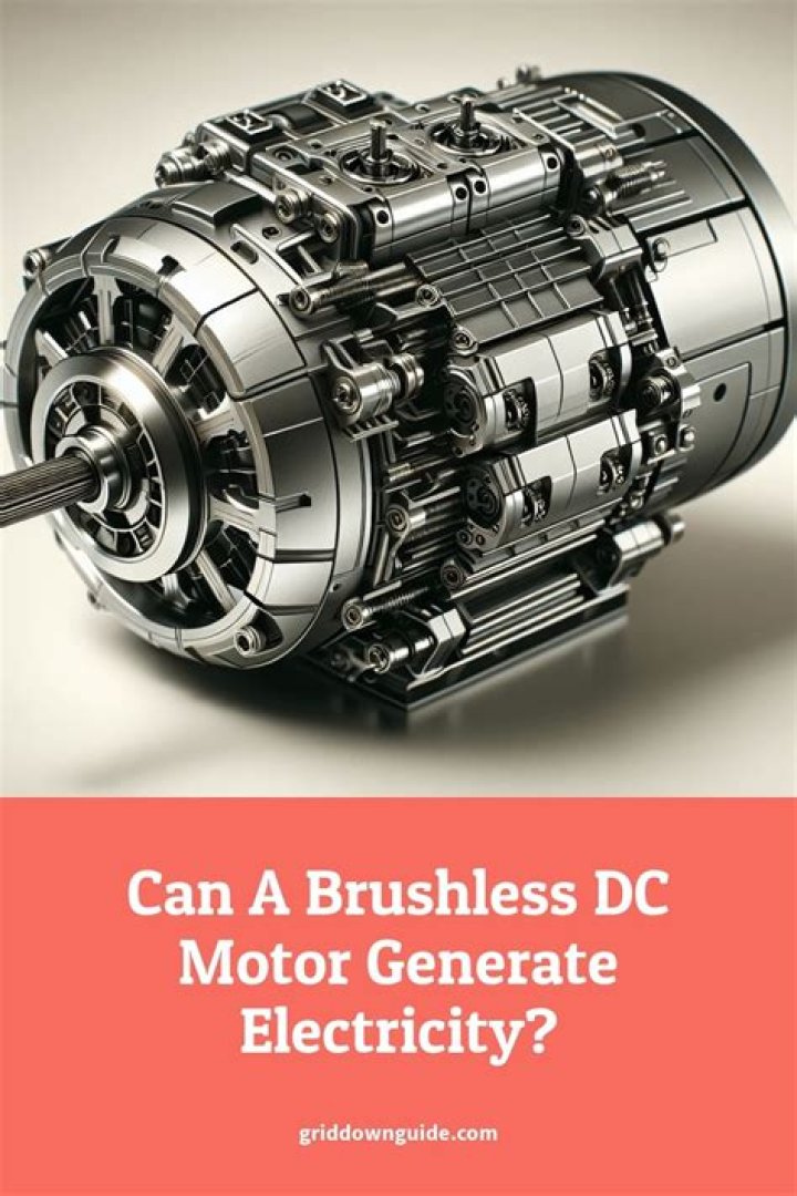 Can a brushless DC motor generate electricity?