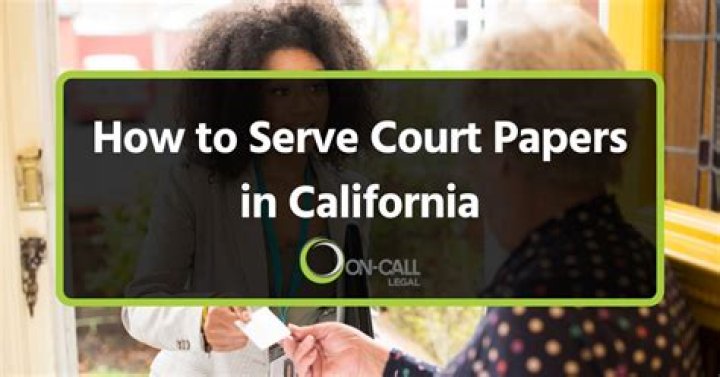 Can a girlfriend serve papers?