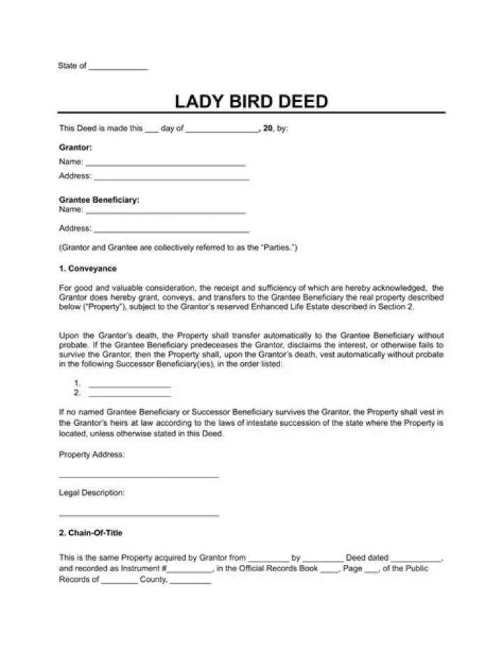 Can a ladybird deed be reversed?
