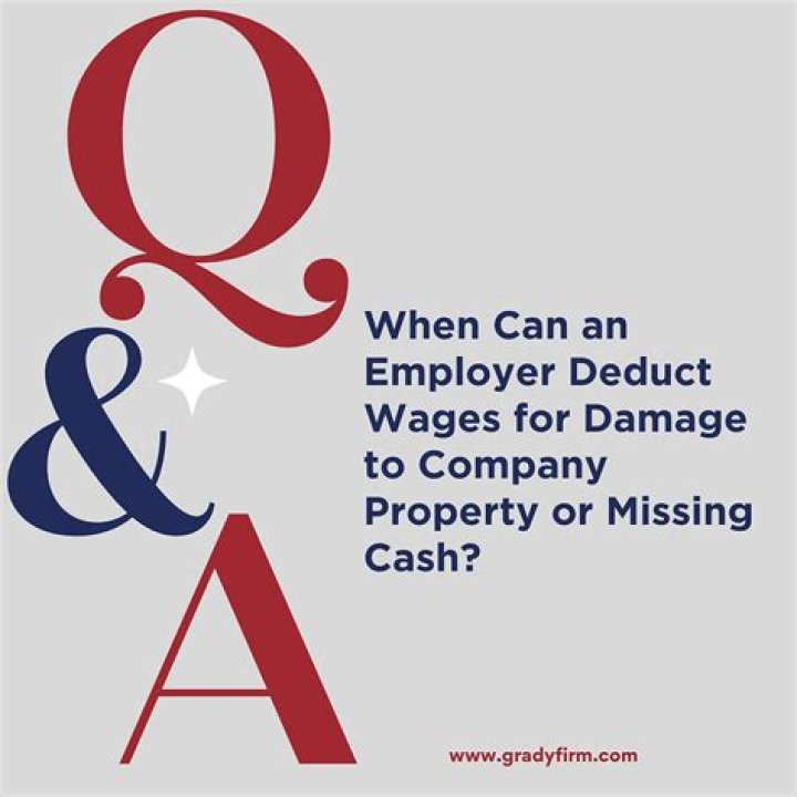 Can an employer deduct?