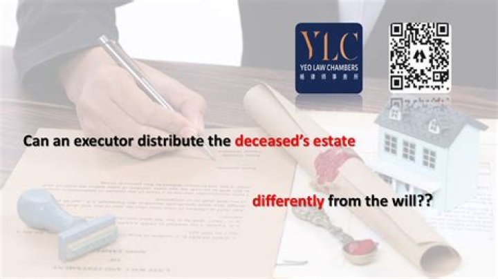 Can an executor distribute?