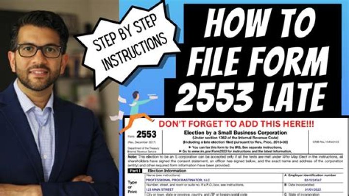 Can an LLC file form 2553?