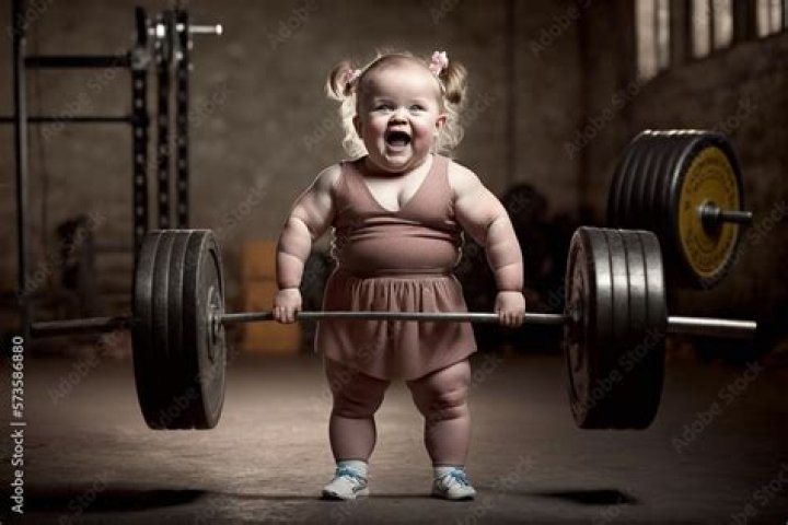 Can babies be born muscular?