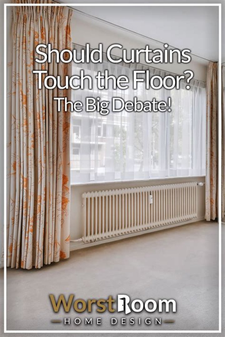 Can curtains touch radiator covers?