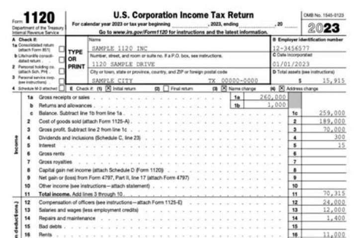 Can form 1120 be filed electronically?