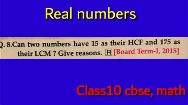 Can two numbers have 15?
