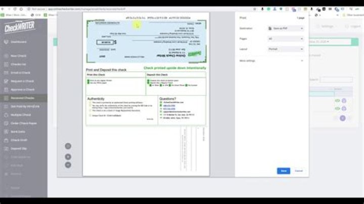 Can you print an eCheck?