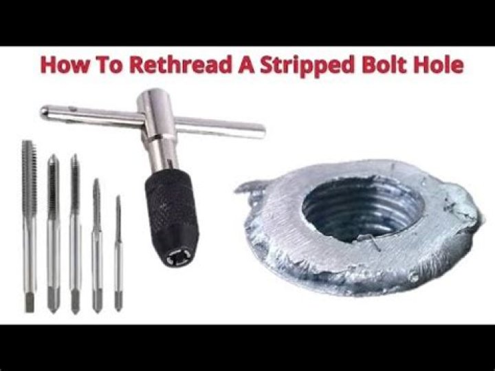 Can you rethread a bolt hole?