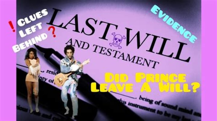 Did Prince leave a will?
