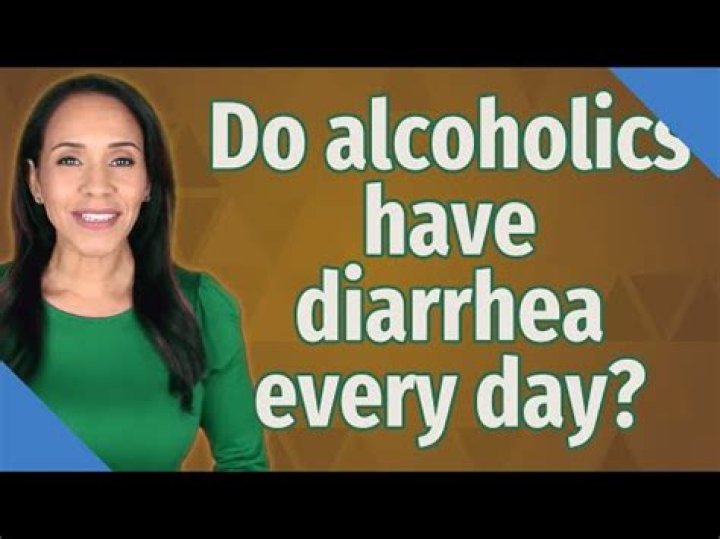 Do alcoholics have chronic diarrhea?