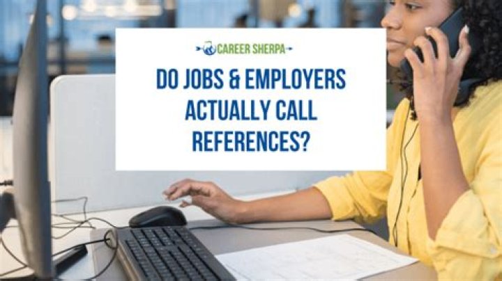 Do employers call all three references?