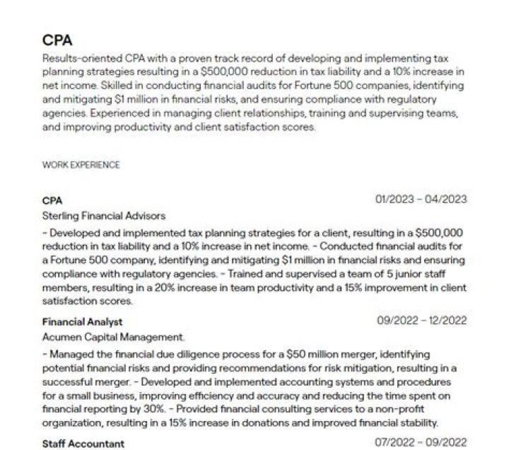 Do I need to have work experience for CPA?