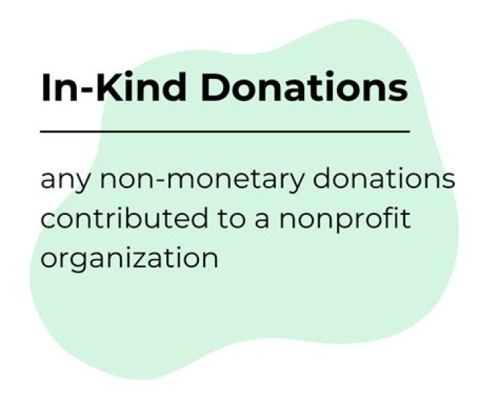 Do in-kind donations count as income?