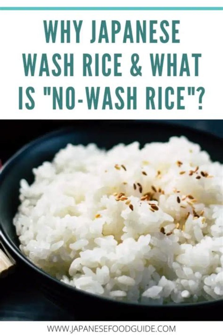 Do Japanese wash their rice?