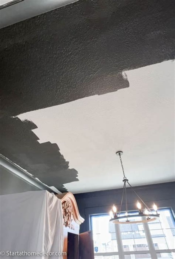 Do you paint a ceiling towards the window?