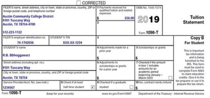 Does 1098-T include housing?