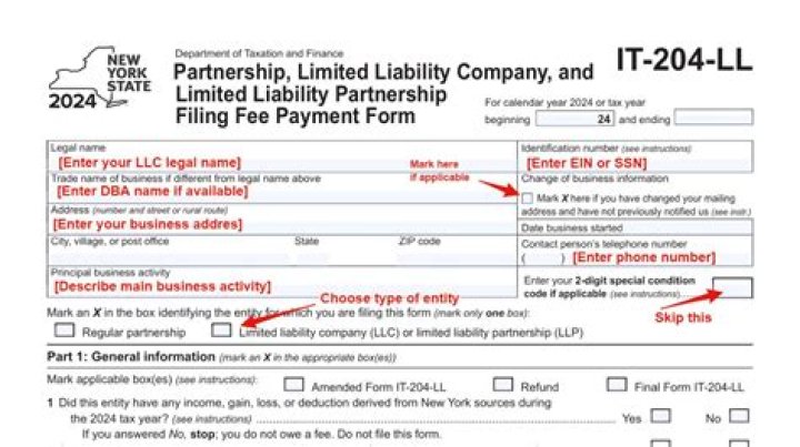 Does a single member LLC need to file it 204 LL?