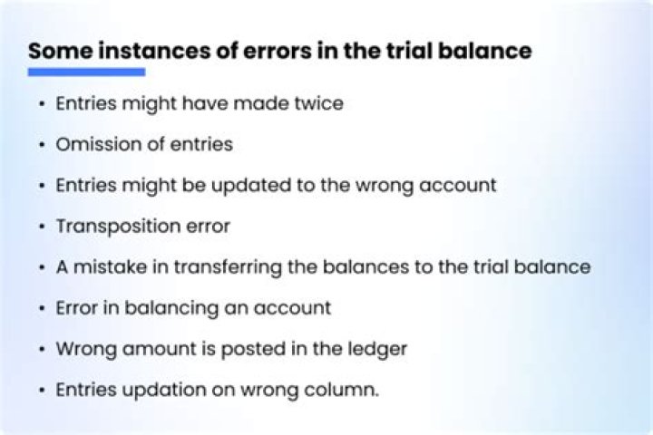 Does error of posting affect the trial balance?