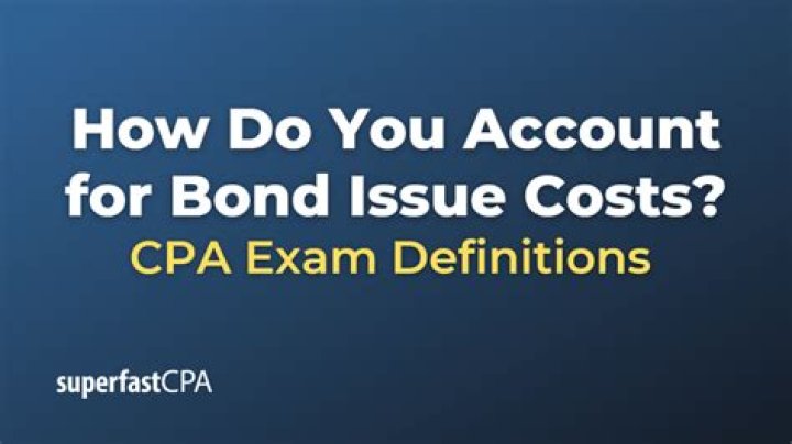 How are bond issue costs accounted for?