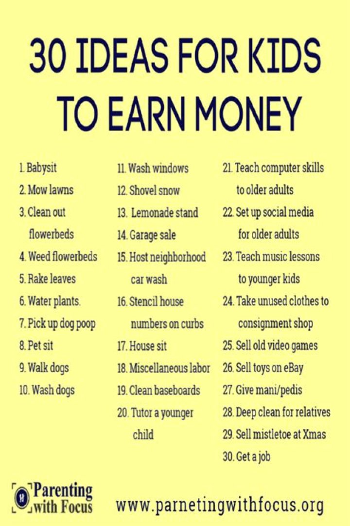 How can a 12 year old make money?