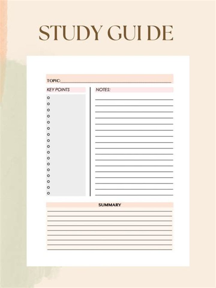 How can a teacher create a study guide?