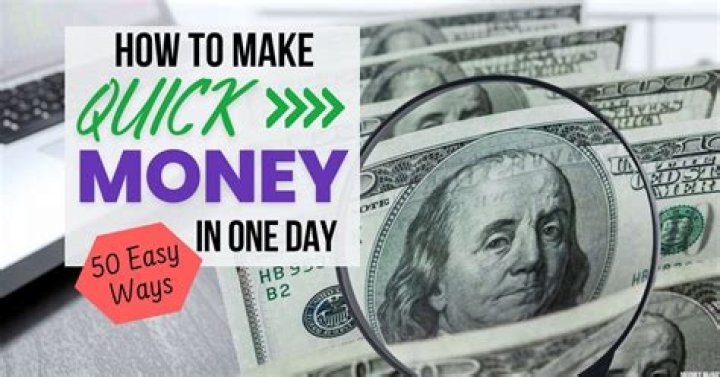 How can I make quick cash today?