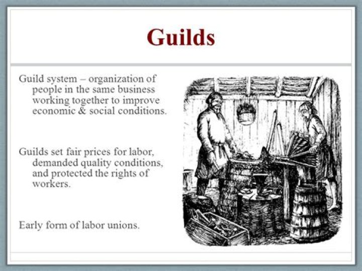 How did guilds help the economy?