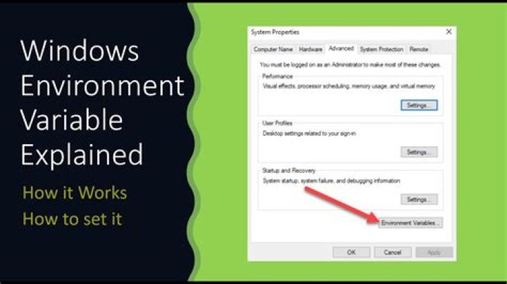 How do I change environment variables without admin rights?