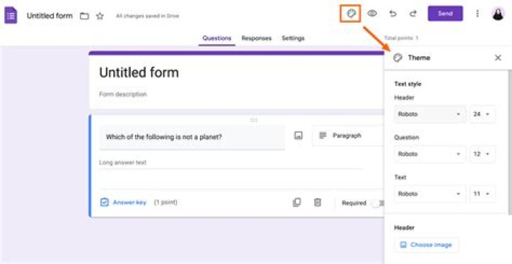 How do I create a link for a Google form?