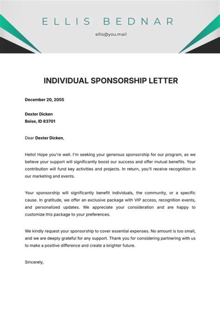 How do I get an individual sponsor?