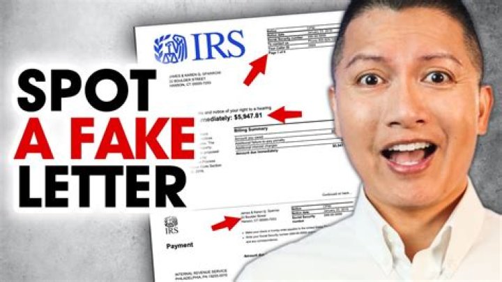 How do I know if a letter is really from the IRS?