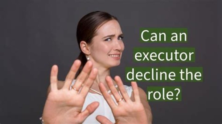 How do I renounce my role as executor?