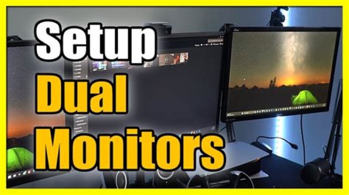 How do I setup dual monitors?