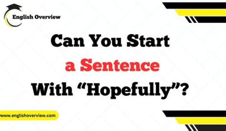 How do I use hopefully in a sentence?