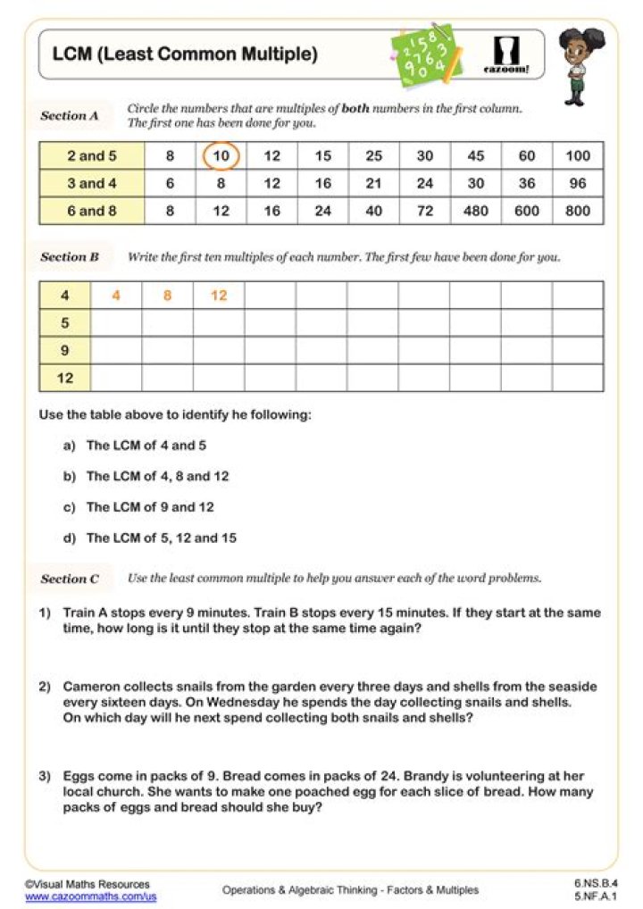How do we know when to use the least common multiple or the greatest common factor?