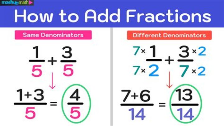 How do you add fractions?