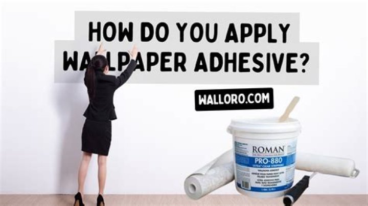How do you apply wallpaper?