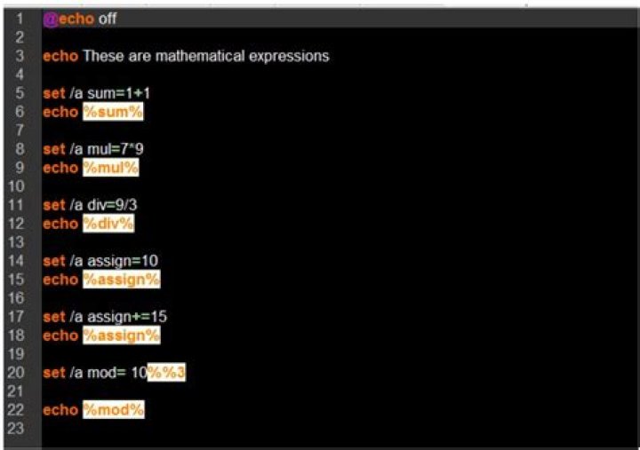 How do you assign a command to a variable in shell script?
