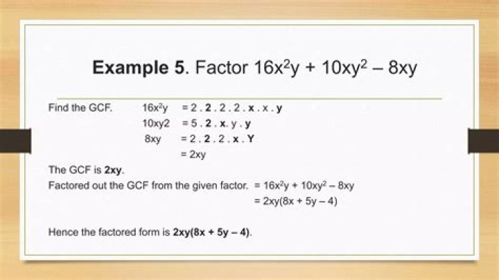 How do you divide using GCF?