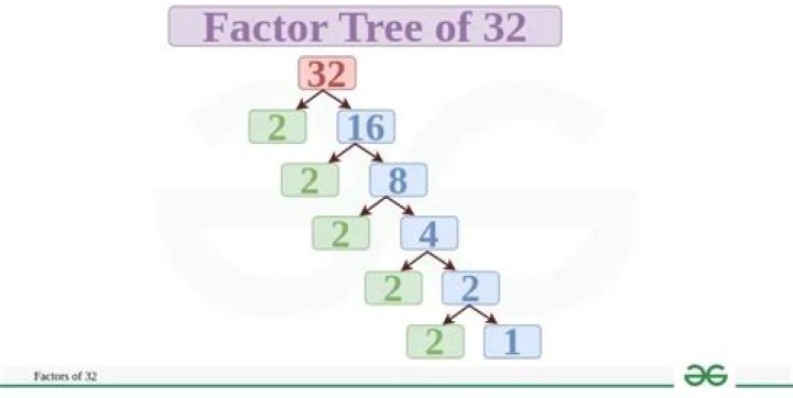 How do you do a factor tree with 32?