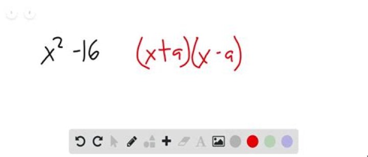 How do you factor x2 +16?