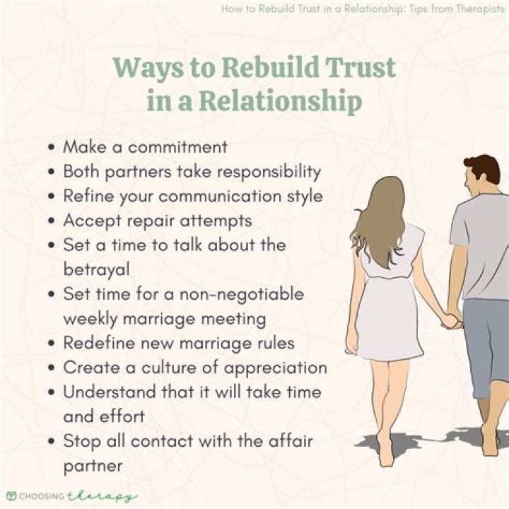 How do you gain someone's trust back?