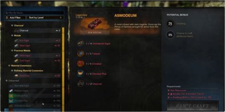 How do you get Asmodeum in New World?