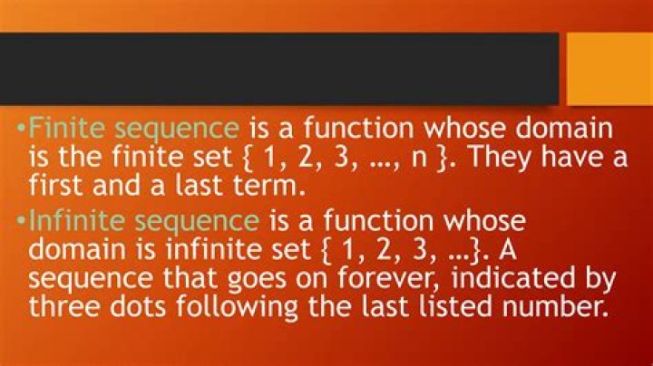How do you know if a sequence is infinite or finite?