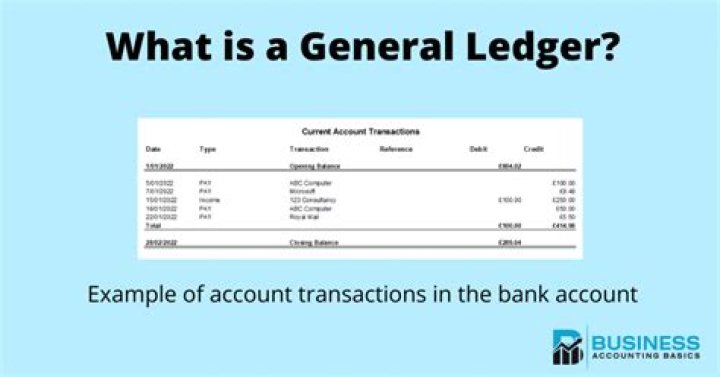 How do you maintain a general ledger?
